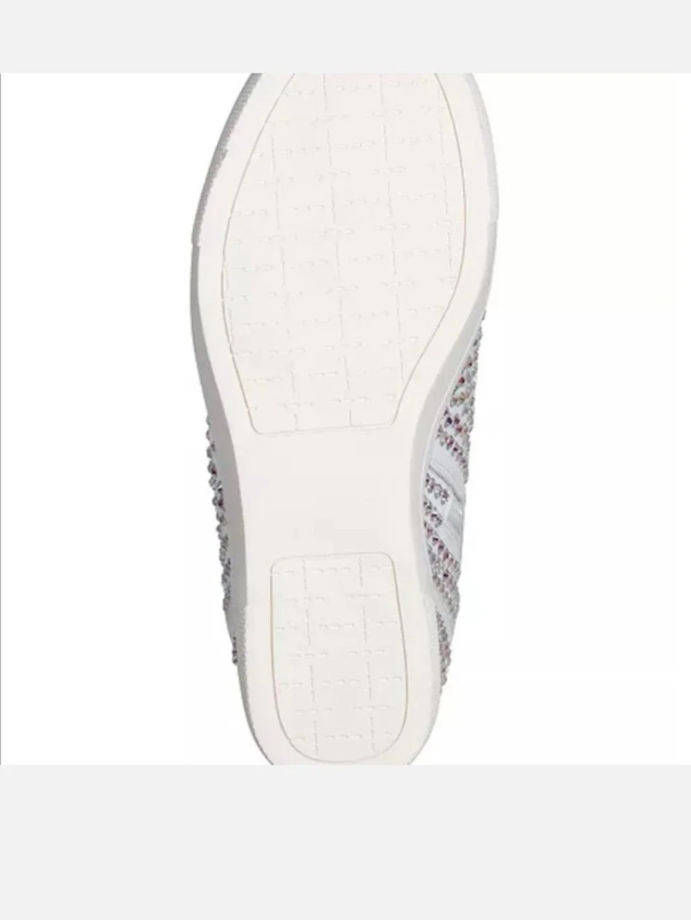 🤍 INC White Rhinestone Bridal Wedge Sneaker, Size 8 (Brand New)